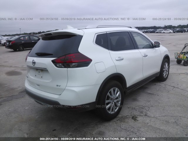 KNMAT2MT4JP574380 - 2018 NISSAN ROGUE S/SV WHITE photo 4