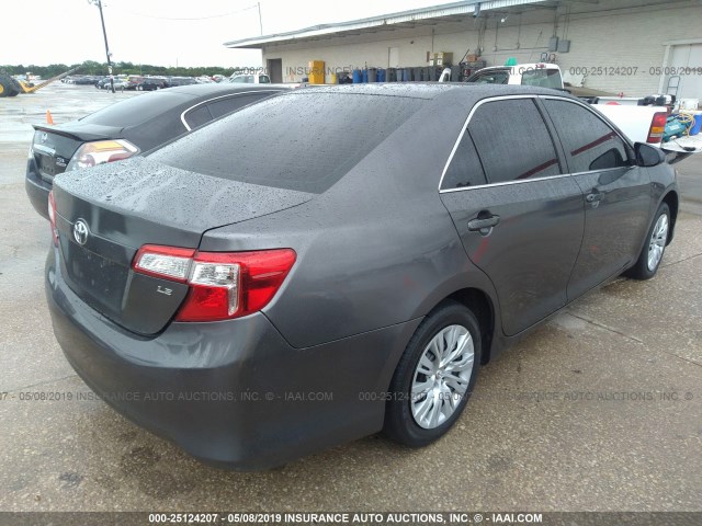 4T4BF1FK7CR197012 - 2012 TOYOTA CAMRY SE/LE/XLE GRAY photo 4