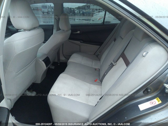 4T4BF1FK7CR197012 - 2012 TOYOTA CAMRY SE/LE/XLE GRAY photo 8