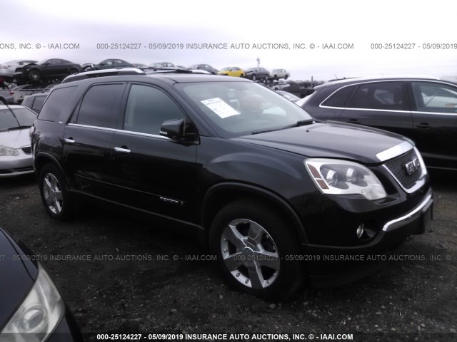 1GKEV33798J113201 - 2008 GMC ACADIA SLT-2 BLACK photo 1