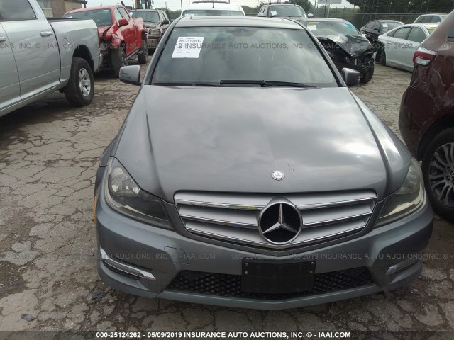 WDDGF4HB2CR225925 - 2012 MERCEDES-BENZ C GRAY photo 6