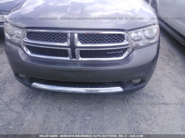 1D4RD4GG3BC634042 - 2011 DODGE DURANGO CREW GRAY photo 6