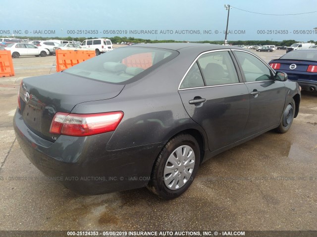 4T1BE46K67U102198 - 2007 TOYOTA CAMRY NEW GENERAT CE/LE/XLE/SE GRAY photo 4