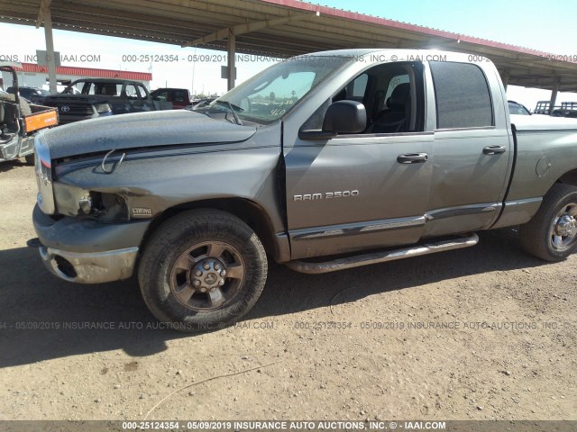 3D7KR28D75G734242 - 2005 DODGE RAM 2500 ST/SLT GRAY photo 6