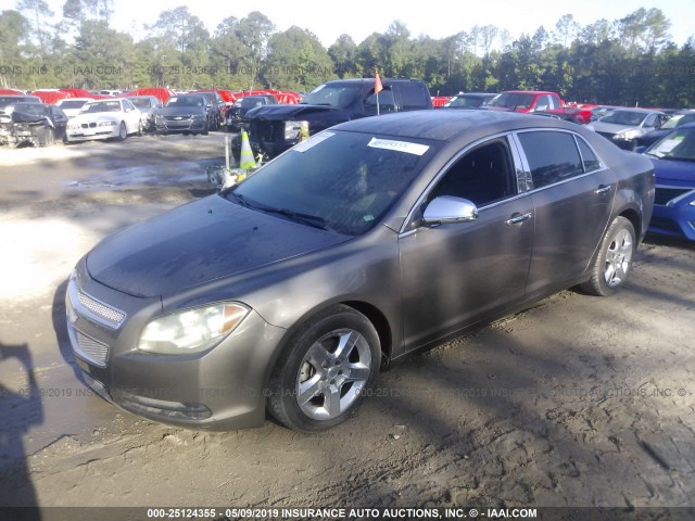1G1ZB5EB0AF163845 - 2010 CHEVROLET MALIBU LS GRAY photo 2