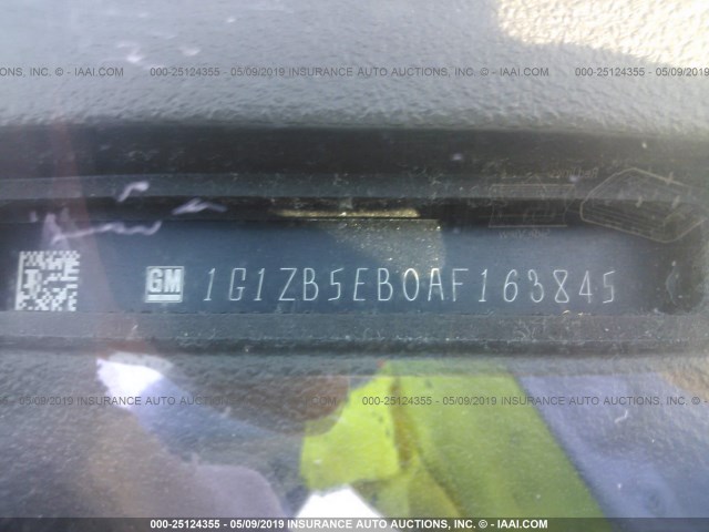 1G1ZB5EB0AF163845 - 2010 CHEVROLET MALIBU LS GRAY photo 9