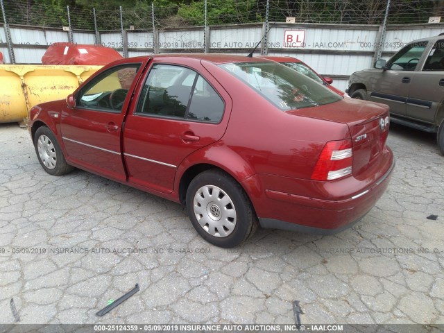 3VWRA69MX5M024482 - 2005 VOLKSWAGEN JETTA GL RED photo 3