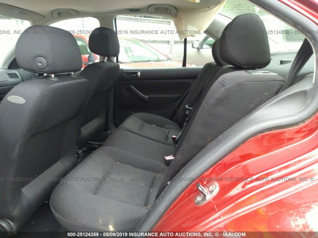 3VWRA69MX5M024482 - 2005 VOLKSWAGEN JETTA GL RED photo 8