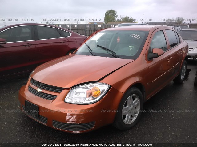 1G1AL55F377291898 - 2007 CHEVROLET COBALT LT ORANGE photo 2