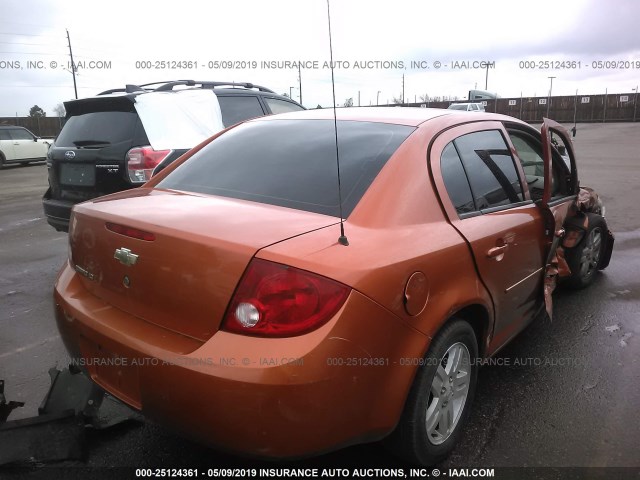 1G1AL55F377291898 - 2007 CHEVROLET COBALT LT ORANGE photo 4