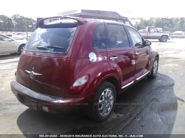 3A8FY68816T307391 - 2006 CHRYSLER PT CRUISER LIMITED RED photo 4