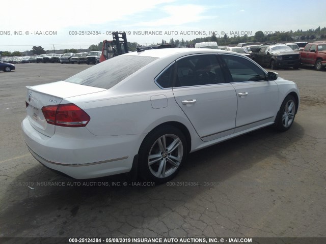 1VWBS7A39FC041641 - 2015 VOLKSWAGEN PASSAT SE WHITE photo 4