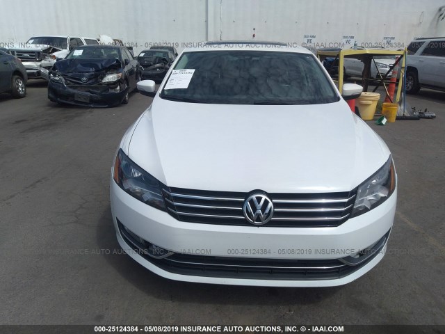 1VWBS7A39FC041641 - 2015 VOLKSWAGEN PASSAT SE WHITE photo 6