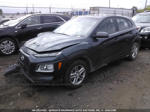 KM8K1CAA8KU302710 - 2019 HYUNDAI KONA SE GRAY photo 2