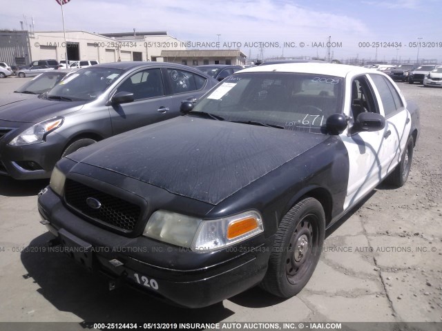 2FAFP71V38X129300 - 2008 FORD CROWN VICTORIA POLICE INTERCEPTOR BLACK photo 2