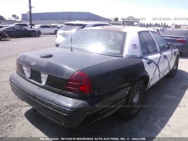 2FAFP71V38X129300 - 2008 FORD CROWN VICTORIA POLICE INTERCEPTOR BLACK photo 4