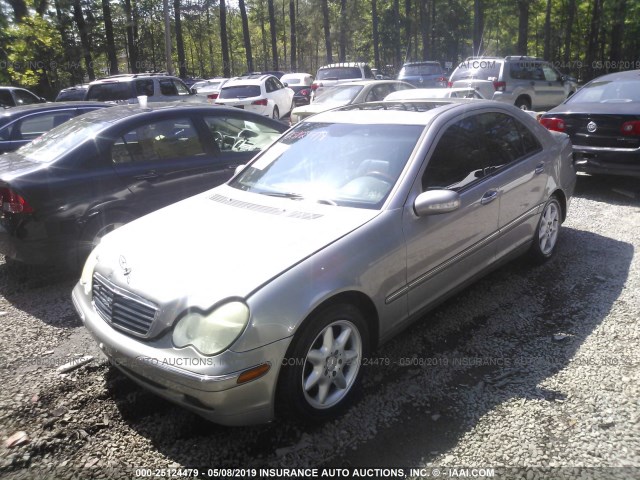 WDBRF81J14F468476 - 2004 MERCEDES-BENZ C 240 4MATIC TAN photo 2