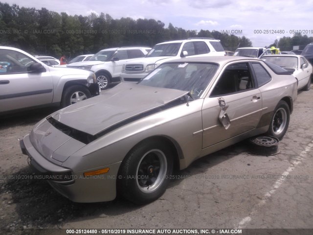 WP0AA0943FN473913 - 1985 PORSCHE 944 GOLD photo 2