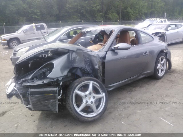 WP0AA29988S711153 - 2008 PORSCHE 911 CARRERA GRAY photo 2