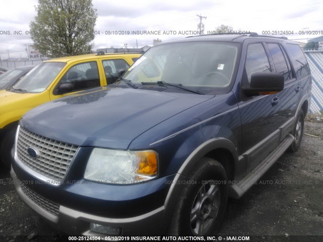 1FMFU18L34LB44810 - 2004 FORD EXPEDITION EDDIE BAUER BLUE photo 2