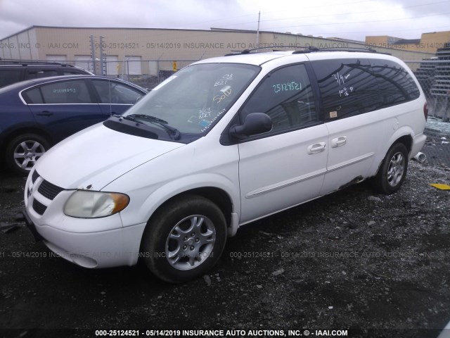 2D4GP44L73R274542 - 2003 DODGE GRAND CARAVAN SPORT WHITE photo 2