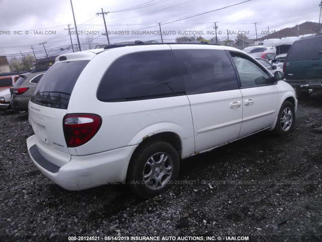 2D4GP44L73R274542 - 2003 DODGE GRAND CARAVAN SPORT WHITE photo 4