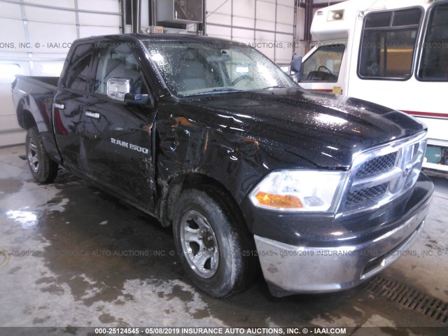 1C6RD6GPXCS189211 - 2012 DODGE RAM 1500 SLT BLACK photo 1