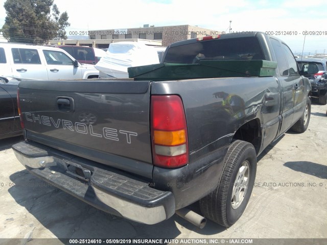 2GCEC19X421145150 - 2002 CHEVROLET SILVERADO C1500 GRAY photo 4