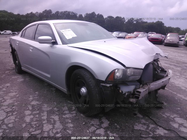 2C3CDXATXCH282719 - 2012 DODGE CHARGER GRAY photo 1