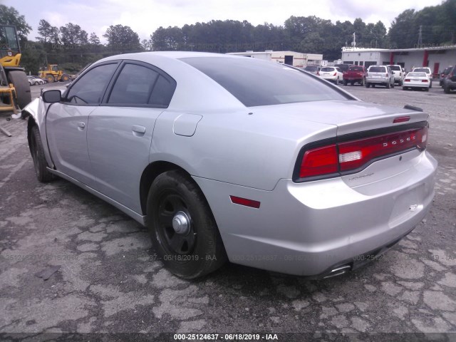 2C3CDXATXCH282719 - 2012 DODGE CHARGER GRAY photo 3