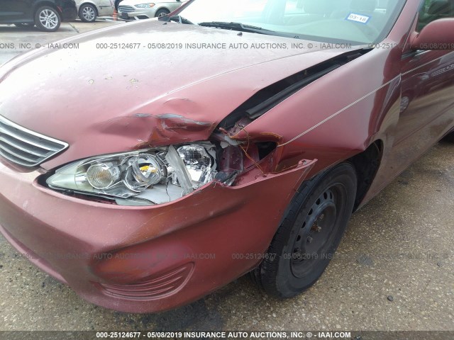 4T1BE32K86U108468 - 2006 TOYOTA CAMRY LE/XLE/SE MAROON photo 6