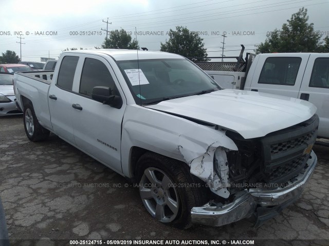 1GCRCPEH6EZ370183 - 2014 CHEVROLET SILVERADO C1500 WHITE photo 1