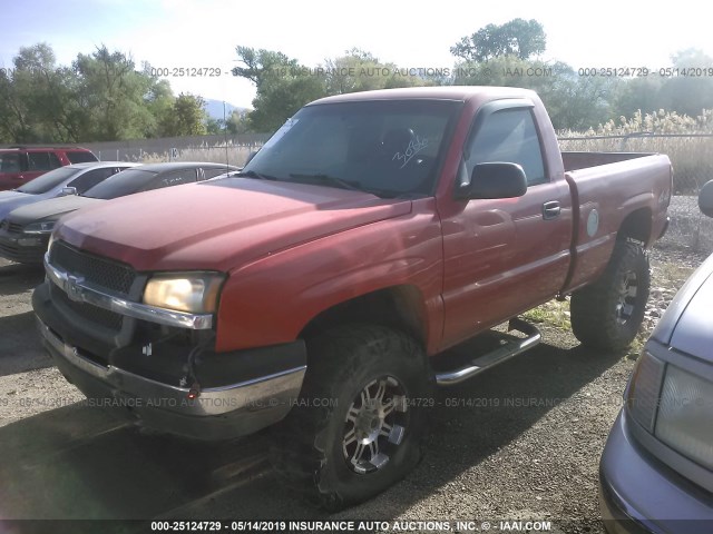 1GCEK14T64Z159066 - 2004 CHEVROLET SILVERADO RED photo 2