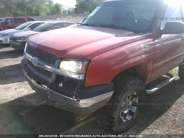 1GCEK14T64Z159066 - 2004 CHEVROLET SILVERADO RED photo 6