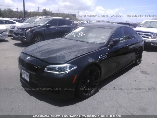 WBSFV9C59FD594850 - 2015 BMW M5 BLACK photo 2