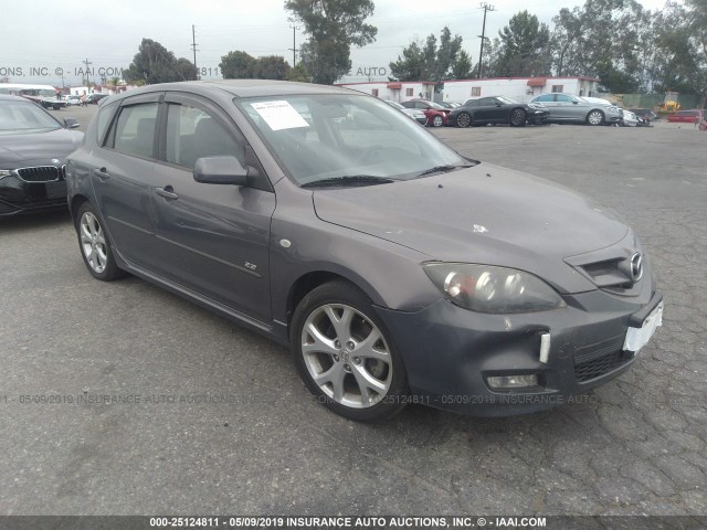 JM1BK344771665872 - 2007 MAZDA 3 HATCHBACK GRAY photo 1