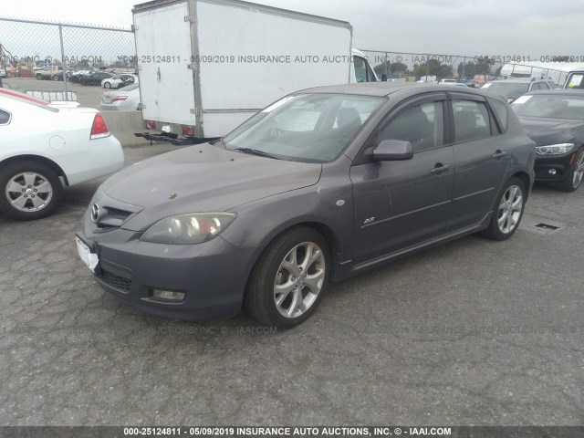 JM1BK344771665872 - 2007 MAZDA 3 HATCHBACK GRAY photo 2