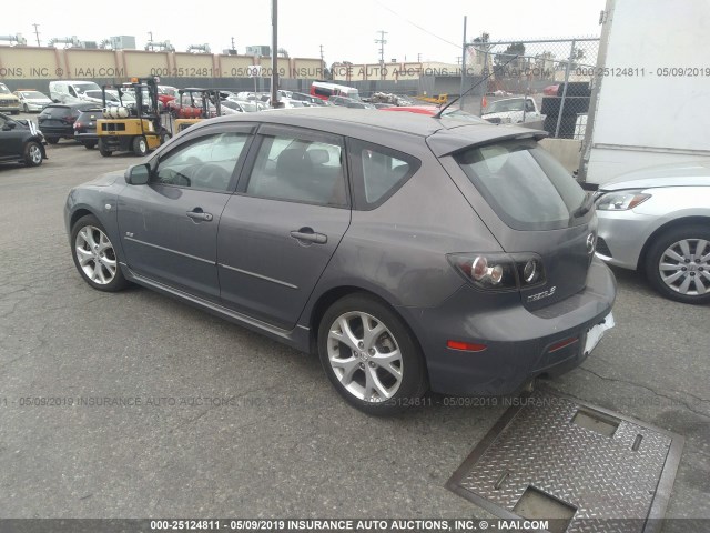 JM1BK344771665872 - 2007 MAZDA 3 HATCHBACK GRAY photo 3