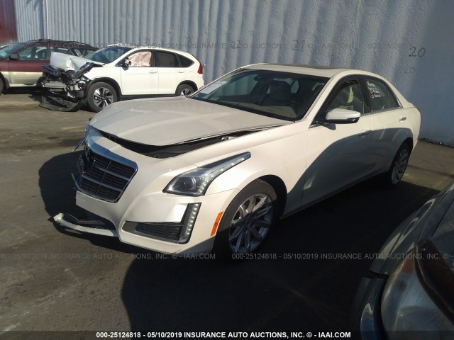 1G6AR5SX3E0170736 - 2014 CADILLAC CTS LUXURY COLLECTION WHITE photo 2