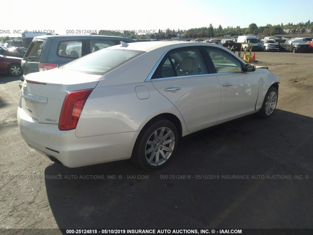 1G6AR5SX3E0170736 - 2014 CADILLAC CTS LUXURY COLLECTION WHITE photo 4