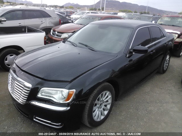 2C3CCAAG7EH288838 - 2014 CHRYSLER 300 BLACK photo 2