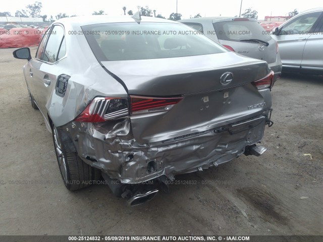 JTHBA1D20H5038901 - 2017 LEXUS IS 200T GRAY photo 6