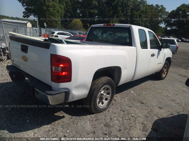 1GCRCPEX0DZ351344 - 2013 CHEVROLET SILVERADO C1500 WHITE photo 4