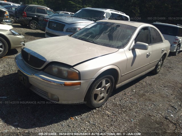 1LNHM87A21Y602885 - 2001 LINCOLN LS GOLD photo 2