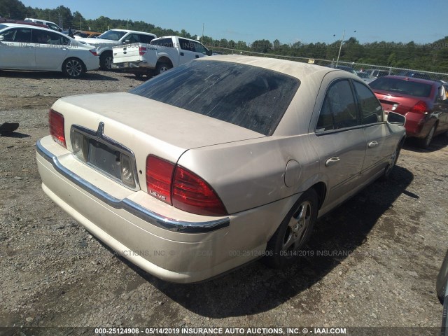 1LNHM87A21Y602885 - 2001 LINCOLN LS GOLD photo 4