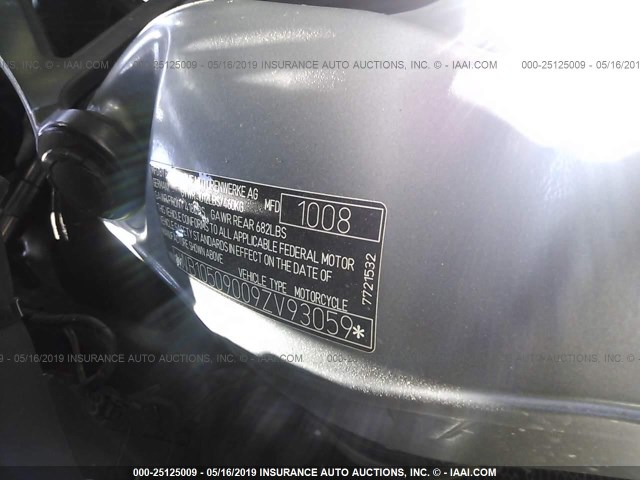 WB10509009ZV93059 - 2009 BMW K1300 S SILVER photo 10