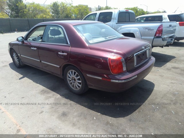 KMHFU45EX5A391357 - 2005 HYUNDAI XG 350 MAROON photo 3