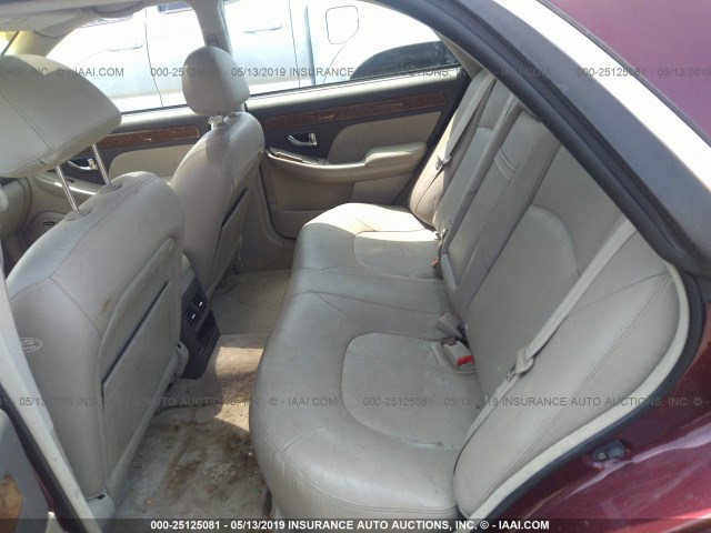 KMHFU45EX5A391357 - 2005 HYUNDAI XG 350 MAROON photo 8