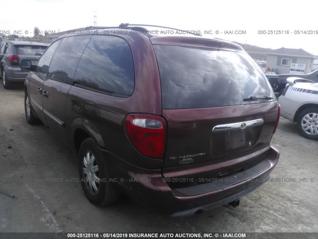 2A4GP54L87R103351 - 2007 CHRYSLER TOWN & COUNTRY TOURING MAROON photo 3