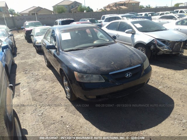 KMHEU46C06A085486 - 2006 HYUNDAI SONATA GLS/LX BLUE photo 1